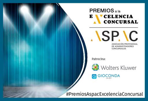 Ampliación del plazo de inscripciones a los I ‘Premios a la Excelencia Concursal’, promovidos por ASPAC