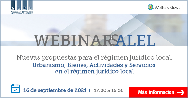 Próxima Jornada ALEL sobre Urbanismo, bienes y servicios en el régimen jurídico local