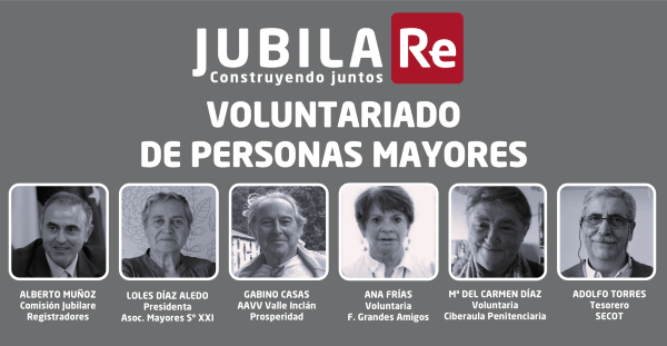 El "Voluntariado de personas mayores" será objeto de análisis en el próximo encuentro Jubilare